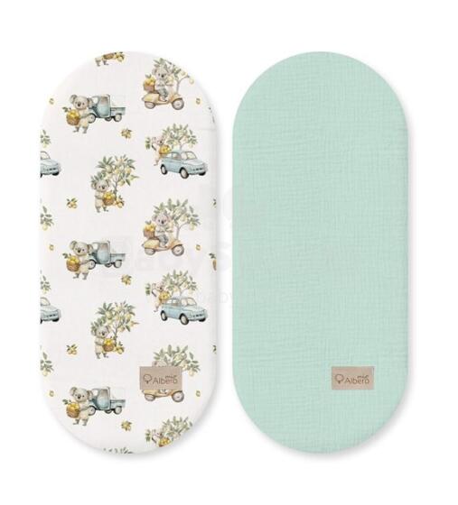MY TREE Cradle Sheet 2-Pack W446 Koala on the Go