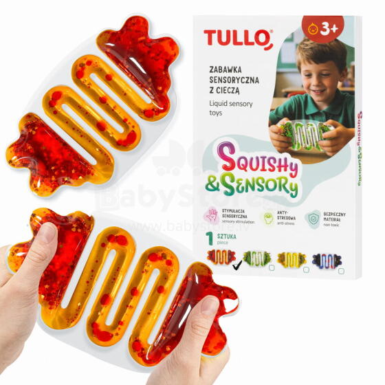 TULLO 706 Sensory Toy with Squishy Liquid Orange