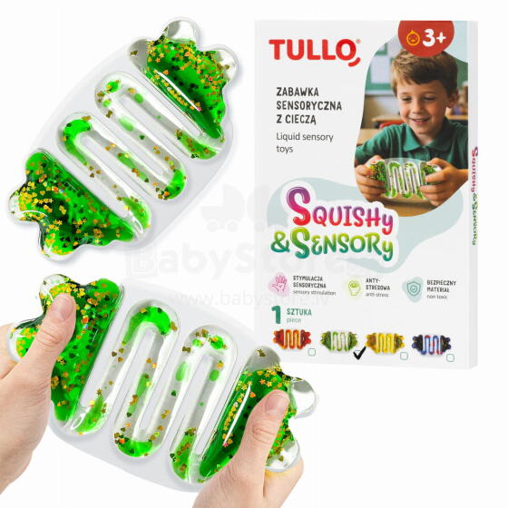 TULLO 707 Sensory Toy with Squishy Liquid Green