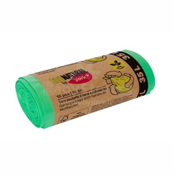 Resealable garbage bags ECO 35L / 15 pcs.