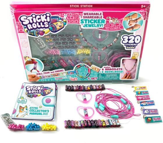 Sticki Rolls Art.SR300 bracelet with accessories and stickers