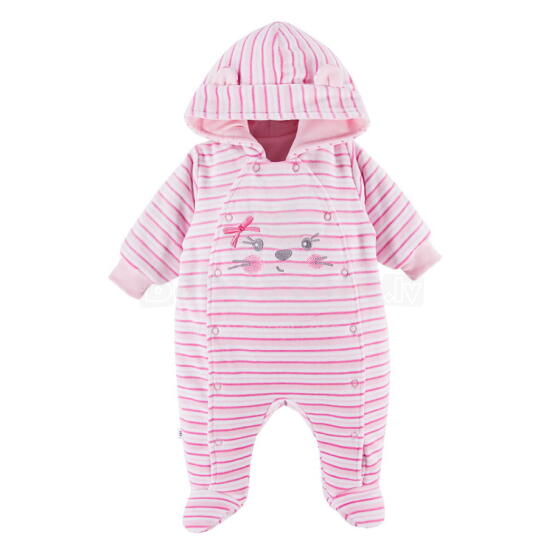 EWA 758484 RUN&FUN Velour Baby Overall Pink 56