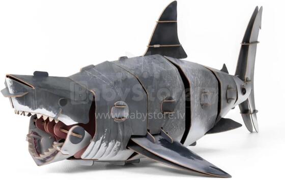MAKEBUG 3D Paper puzzle Great White Shark, MB-B-0010