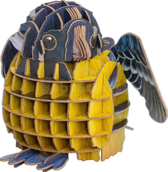 MAKEBUG 3D Paper puzzle Yellow-bellied Tit, MB-D-0003