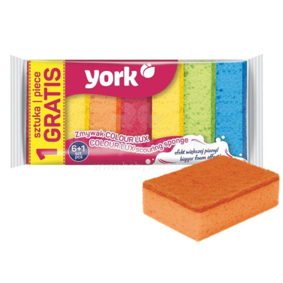 Dishwashing sponge COLOUR LUX 6+1 pcs.