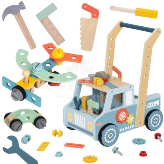 TOOKY TOY Wooden Walker Car Mini Workshop STEM