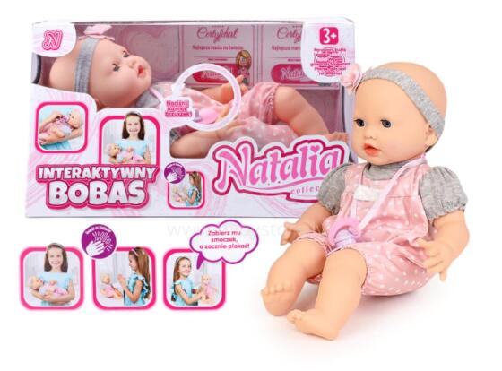 ARTYK 187711 Doll NATALIA Mimic Baby with Pacifier 41 cm