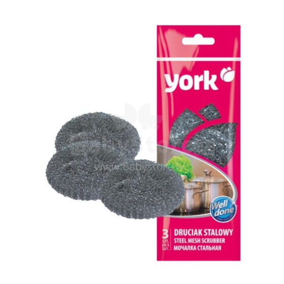Steel mesh scrub 3 pcs.