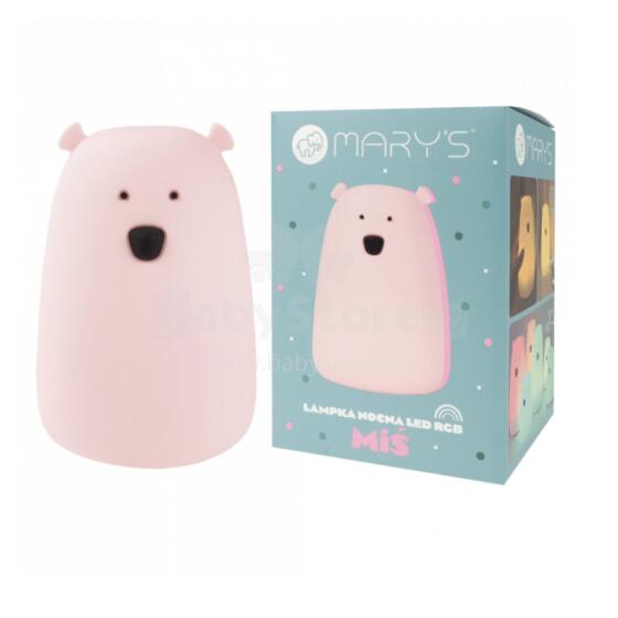 MARY'S MW20787 LED Lamp Bear Large Pink RGB+WW+RC with Remote