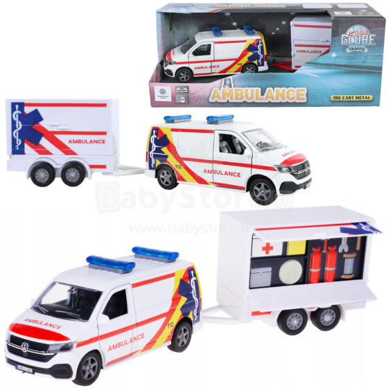 AUTO VW TRANSPORTER AMBULANS PRZYCZEPA