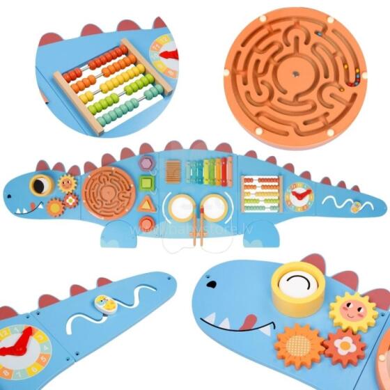WOOPIE GREEN Wooden Wall Activity Board Dinosaur Montessori FSC
