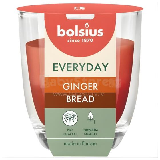 Svece arom. stikla gl. Everyday &Oslash;80x70mm ginger bread 