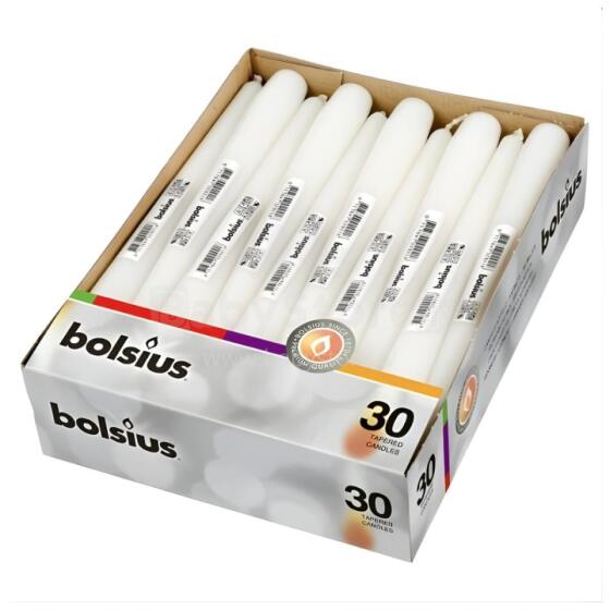 Table candle 1pc. 245/24mm white