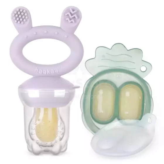 Haakaa Fresh Food Feeder Mini Combo Art.BHK154-L Lavender Silicone strainer for feeding fresh vegetables (Nibbler)