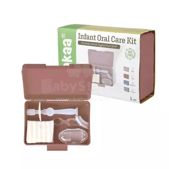 Haakaa Infant Oral Care Kit Art.BHK024-R Rust
