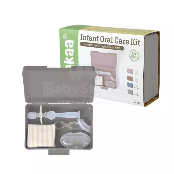 Haakaa Infant Oral Care Kit Art.BHK024-S Suva Grey