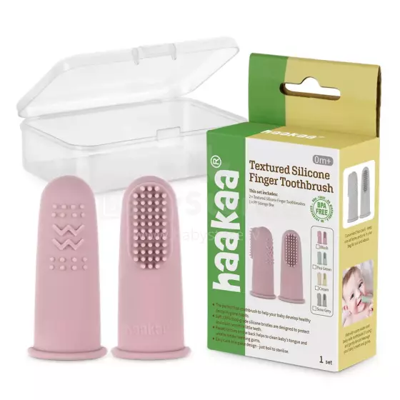 Haakaa  Silicone Finger Toothbrush  Art.TPS036-BH Blush