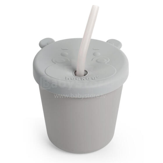 Haakaa Silicone Sippy Cup Art.BHK151-SG Suva Grey  Silicone educational mug, 150 ml.