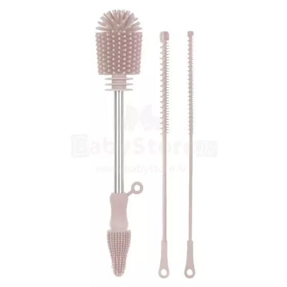 Haakaa Silicone Cleaning Brush Kit Art.BHK127-BH Blush Silicone brush for bottles and nipples