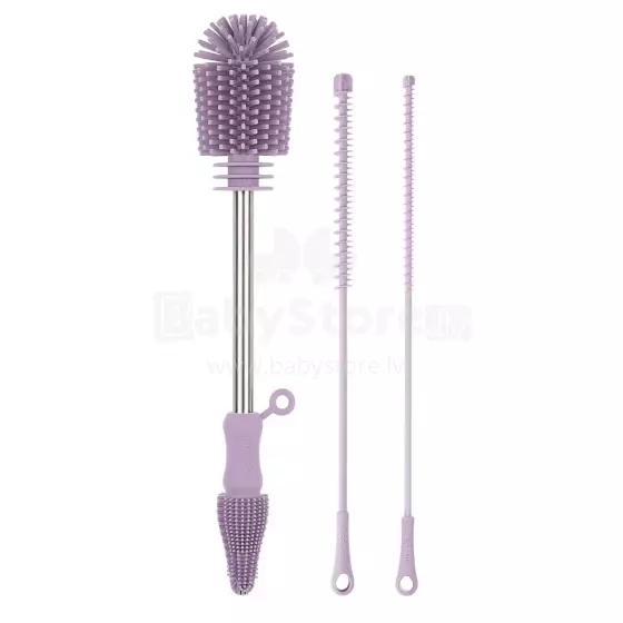 Haakaa Silicone Cleaning Brush Kit Art.BHK127-L Lavender Silicone brush for bottles and nipples