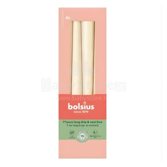 Table candles 4pcs.box 245/24mm pearl