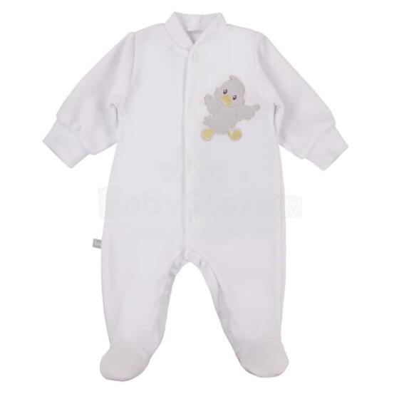EWA 929990 NEWBORN Velour Romper White 56
