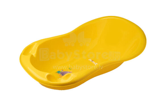 TEGA MN-005-124 Large Bathtub 102cm LUX Monsters with Drain Yellow