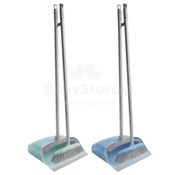 Dustpan with brush and handle QUICK collapsible