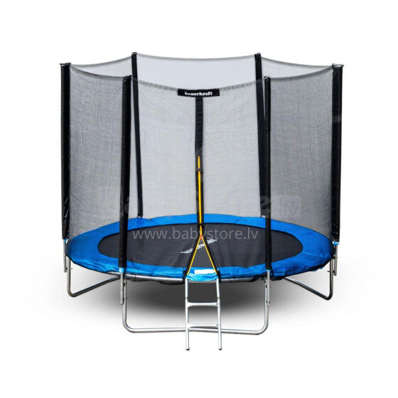 Trampolīna dārzam ar ārējo tīklu ar diametru 10 ft 304-312 cm + kāpnes