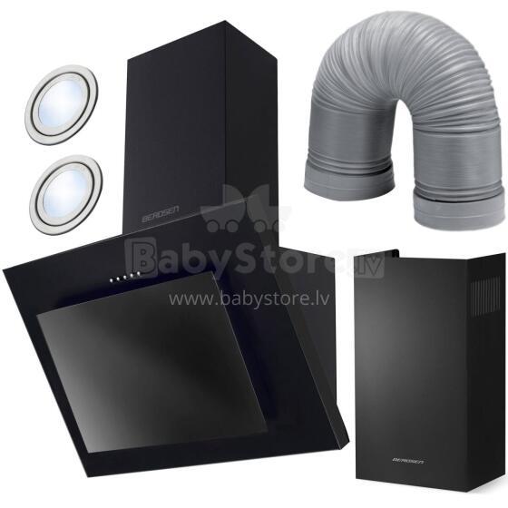 Kūpināšanas ventilators 60 cm Berdsen BT-215 melns