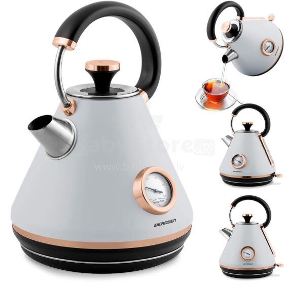 Electric kettle with thermometer 1.7L Berdsen BD-701 gray