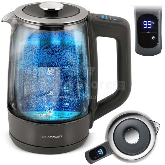 1.7L Electric Kettle Berdsen BD-711 Glass