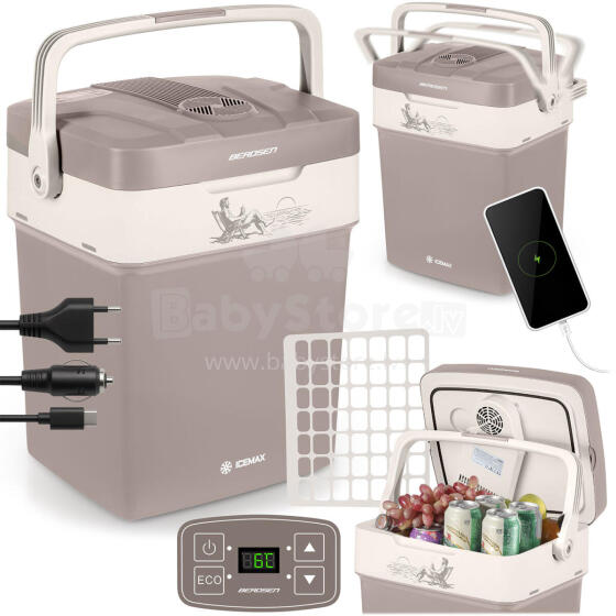 Berdsen Icemax 29 Liter Portable Refrigerator ECO Mode - Dark Gray
