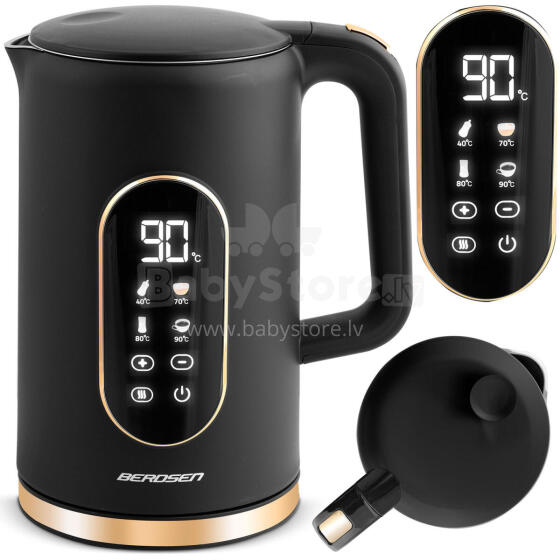 Electric kettle 1.7l Berdsen BD-712 black-gold