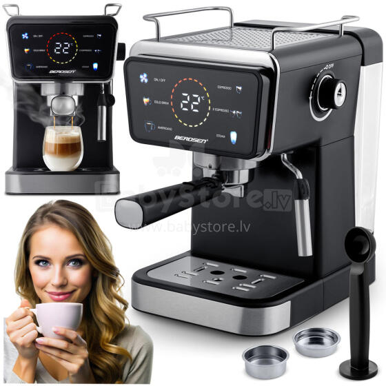 Berdsen BD-771 Black Espresso Coffee Machine 20 Bar