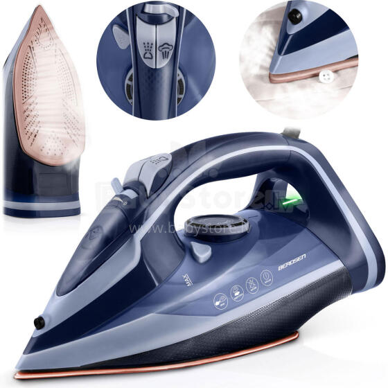 Steam Iron 3000W Berdsen BD-330 ceramic coating vertical operation