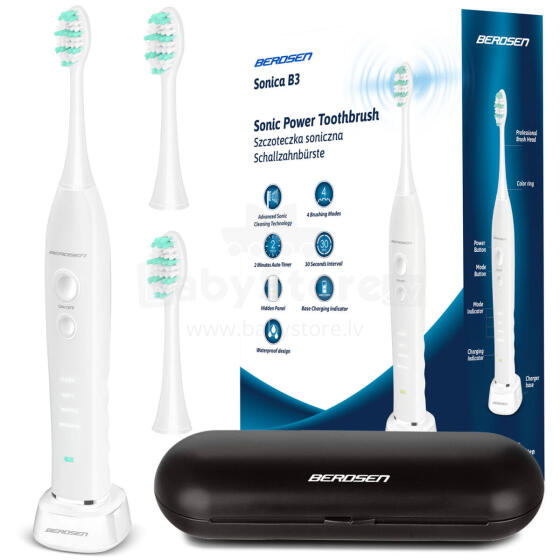 Sonic toothbrush set with case Sonica B3 white