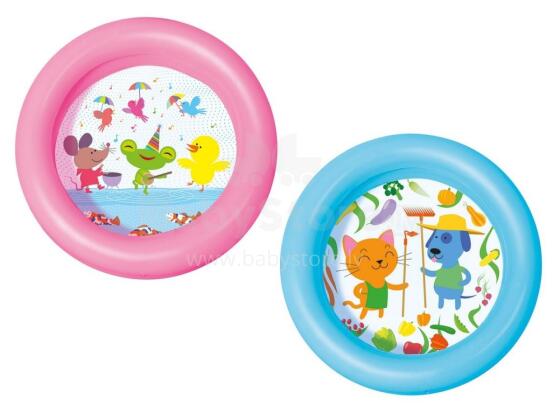 Bērnu baseins 61 x 15 cm 2 krāsas Bestway 51061 rozā