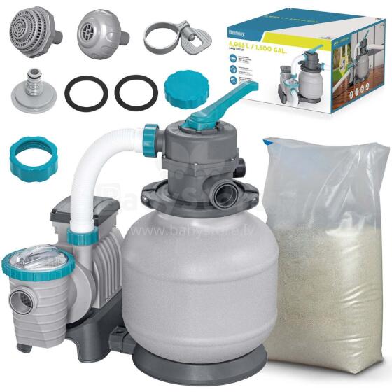 Sand Pump 6056 l/h Bestway 58497 + Sand 25kg