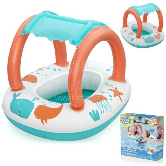 Inflatable pontoon for children with a canopy for swimming Bestway
