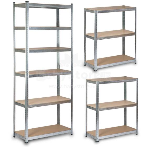 Metal warehouse shelf 222 x 90 x 40 cm Humberg HR-814