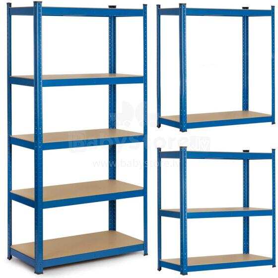 Metal storage shelf 180 x 90 x 40cm Humberg 4848