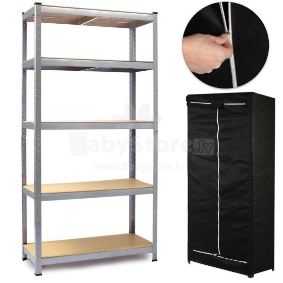 Metal storage shelf 180 x 90 x 40 cm Humberg HR-812 + free cover
