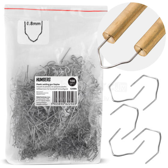 Plastic Welder Staples 100 pcs Type D Humberg