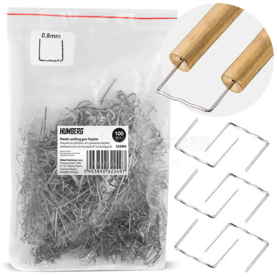 Plastic Welder Staples 100 pcs Type C Humberg