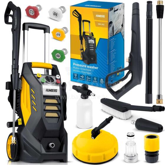 Pressure Washer with Hose Reel 2500W Humberg HM-302