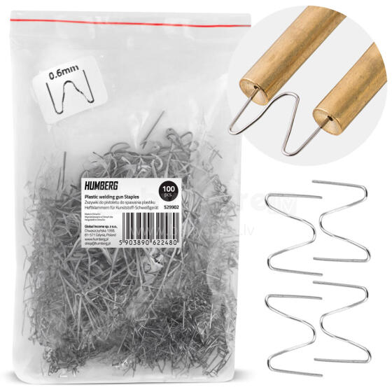 Plastic Welder Staples 100 pcs Type B Humberg