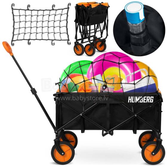 Transport cart, foldable with mesh 100l Humberg HM-513