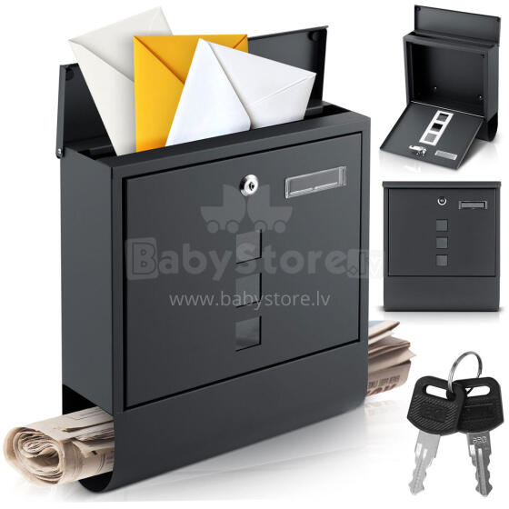 Mail box 34x30.5x10 cm anthracite HM-861