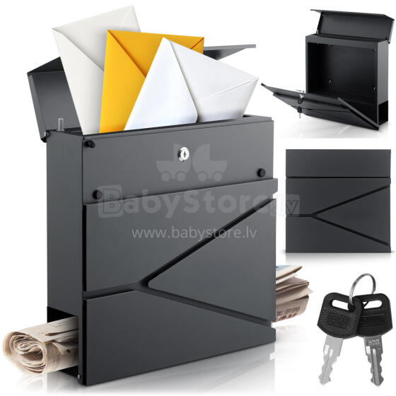 Mail box 37x37x10.5 cm anthracite HM-862